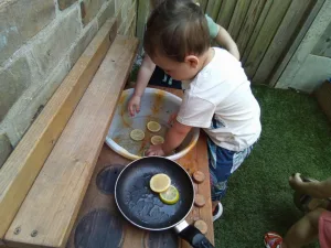 mud kitchen Akhter elc mud kitchen